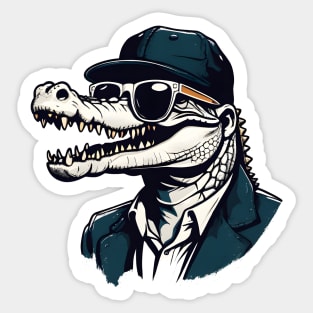 Cool crocodile Sticker